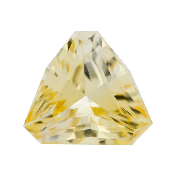 Yellow Triangular Cut Ceylon Sapphire Unheated Gem