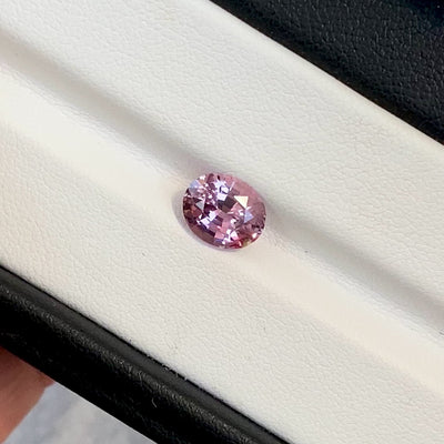 2.36 ct Plum Pink Sapphire Oval Shape Natural Heated Gems