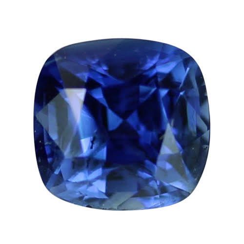 1.12 ct Deep Blue Square Cushion Cut Natural Unheated Sapphire