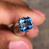 1.19 ct Aqua Blue Cushion Cut Natural Unheated Sapphire
