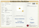 1.24 ct Yellow Sapphire Emerald Cut Natural Unheated Gems