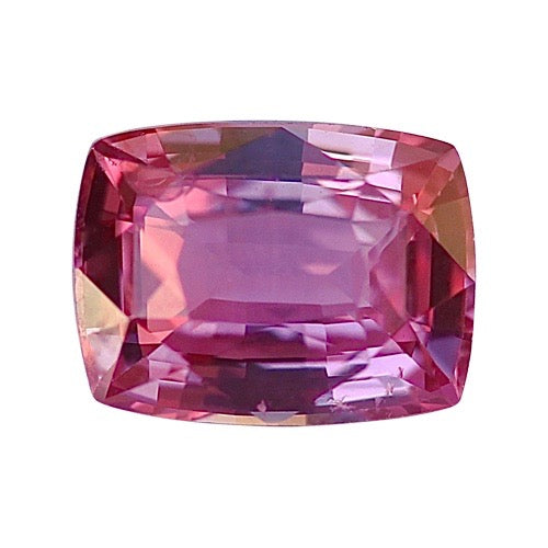 1.59 ct Vivid Pink Cushion Cut Natural Unheated Sapphire
