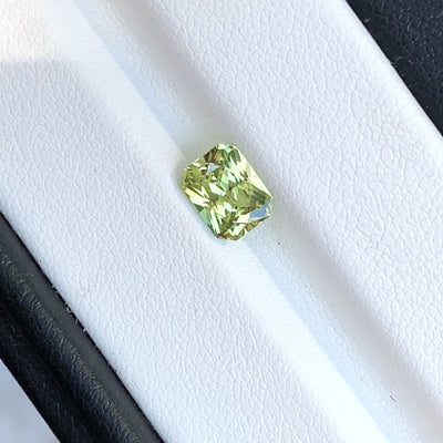 1.69 ct Mint Green Sapphire Radiant Cut Unheated Gemstones