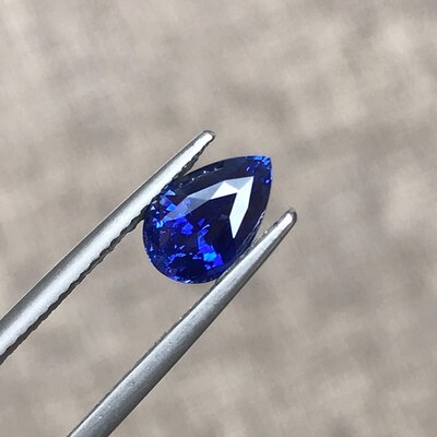 1.94 ct Royal Blue Pear Sapphire Heated