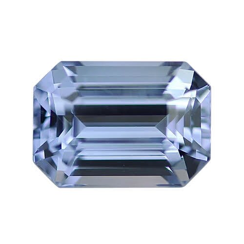 2.19 ct Steel Blue Emerald Cut Natural Unheated Sapphire