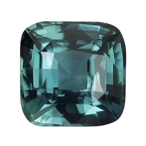 2.08 ct Teal Blue	Cushion Cut Natural Unheated Sapphire