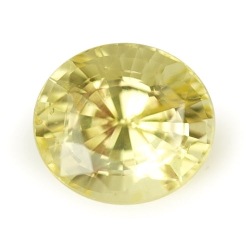 2.18 ct Yellow Oval Cut Natural Unheated Sapphire