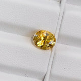 3.25 ct Vivid Yellow Sapphire Oval Natural Heated