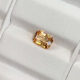 1.55 ct Apricot Sapphire Radiant Cut Natural Heated