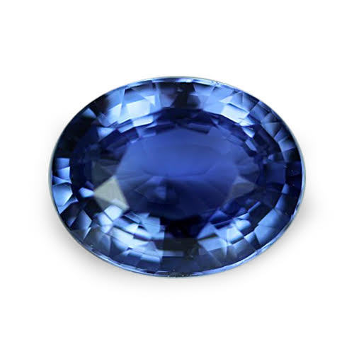 3.25 ct Vivid Blue Oval Cut Natural Unheated Sapphire