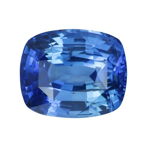 4.03 ct Cornflower Blue Cushion Cut Natural Ceylon Sapphire Certified Unheated