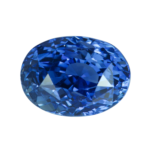 4.04 ct Oval Blue Sapphire Certified Heated