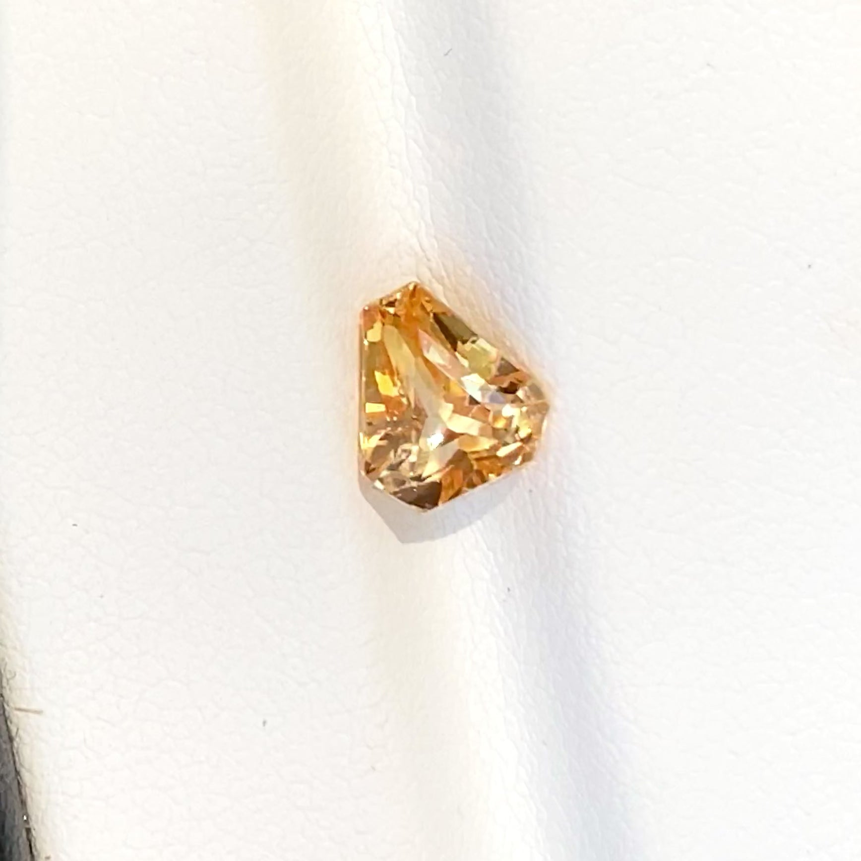 1.61 ct Yellow Sapphire Unique Shield Cut Heated Gemstones