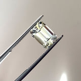 4.17 ct Light Yellow Sapphire Emerald Cut Natural Unheated