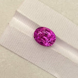 2.31 ct Pink Sapphire Oval Heated Certified