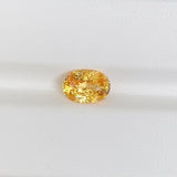 2.08 ct Vivid Apricot Sapphire Oval Natural Heated