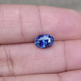 1.56 ct Oval Vivid Deep Blue Ceylon Sapphire Unheated