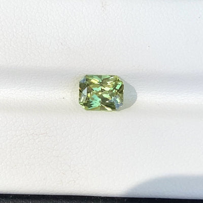 1.69 ct Mint Green Sapphire Radiant Cut Unheated Gemstones