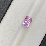 1.56 ct Pink Sapphire Emerald Cut Natural Ceylon Unheated