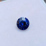 1.37 ct Round Blue Sapphire Certified Unheated
