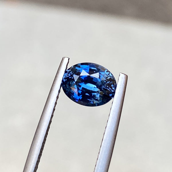 1.73 ct Oval Blue Sapphire Certified Unheated