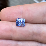 3.58 ct Radiant Cut Blue Sapphire Certified Unheated