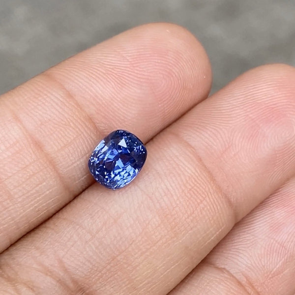 2.11 ct Cushion   Blue Sapphire Certified Unheated