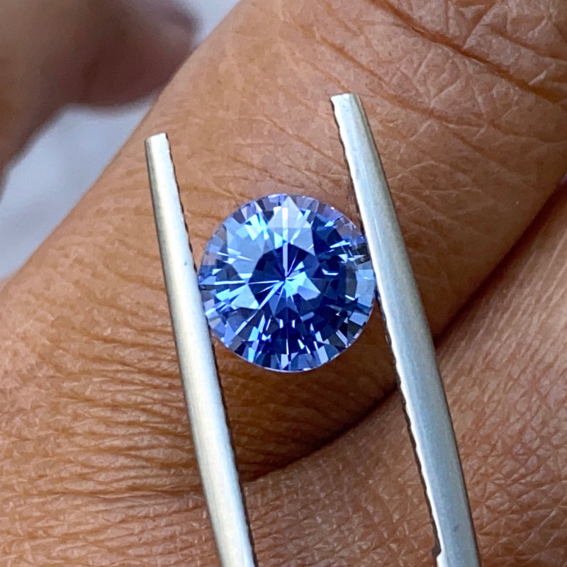 2.23 ct Round Blue Sapphire Unheated Ceylon