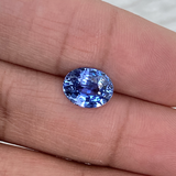 2.52 ct Medium Blue Oval Sapphire Natural Unheated