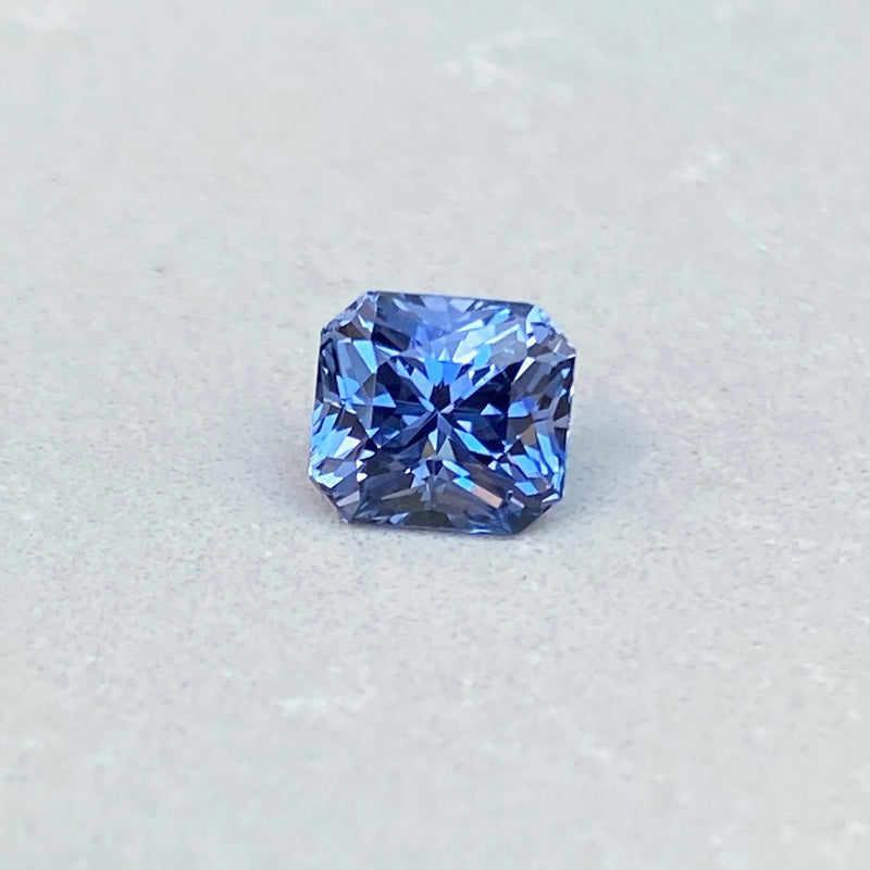 2.54 ct Cornflower Blue Sapphire Radiant Unheated Ceylon