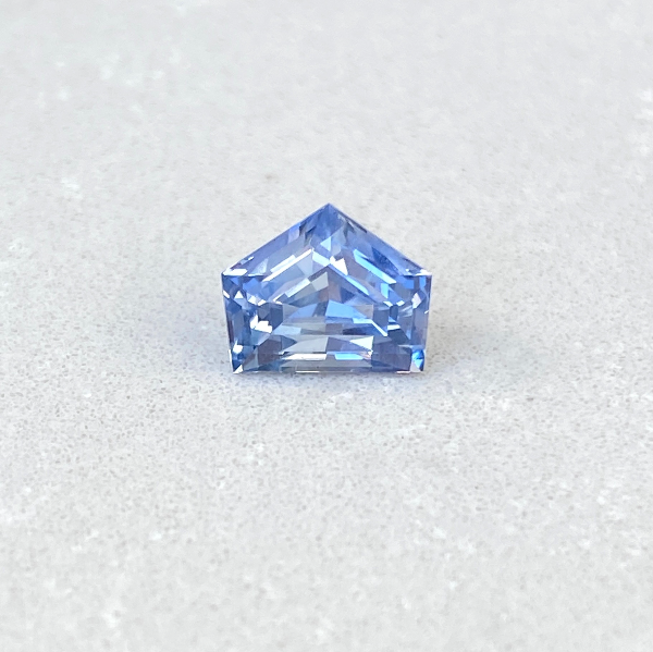 2.22 ct Sky Blue Sapphire Fancy Cut Unheated Ceylon