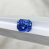 2.51 ct Cornflower Blue Sapphire Radiant Cut Unheated Ceylon