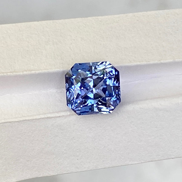 1.59 ct Blue Sapphire Radiant Cut Unheated Ceylon