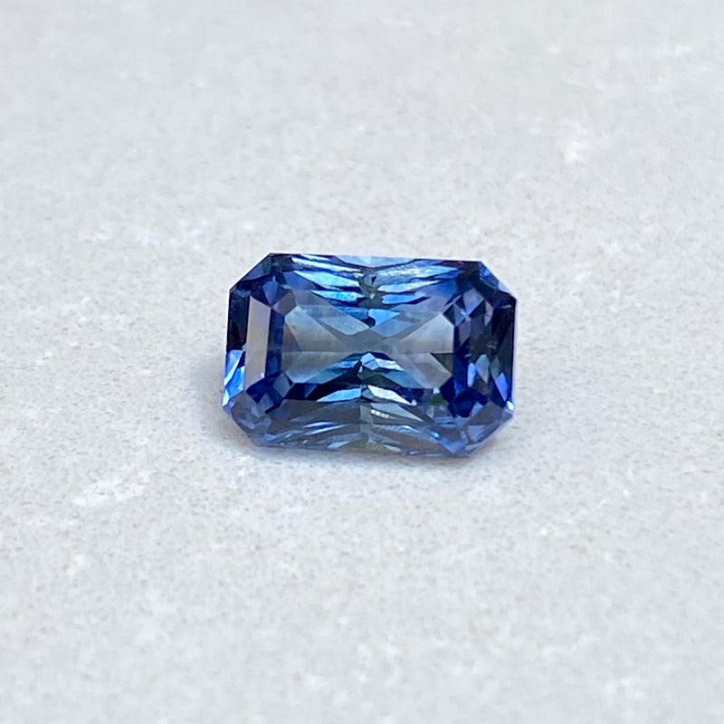 2.64 ct Blue Sapphire Radiant Cut Unheated Ceylon