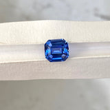 1.56 ct Cornflower Blue Sapphire Emerald Cut Unheated Ceylon