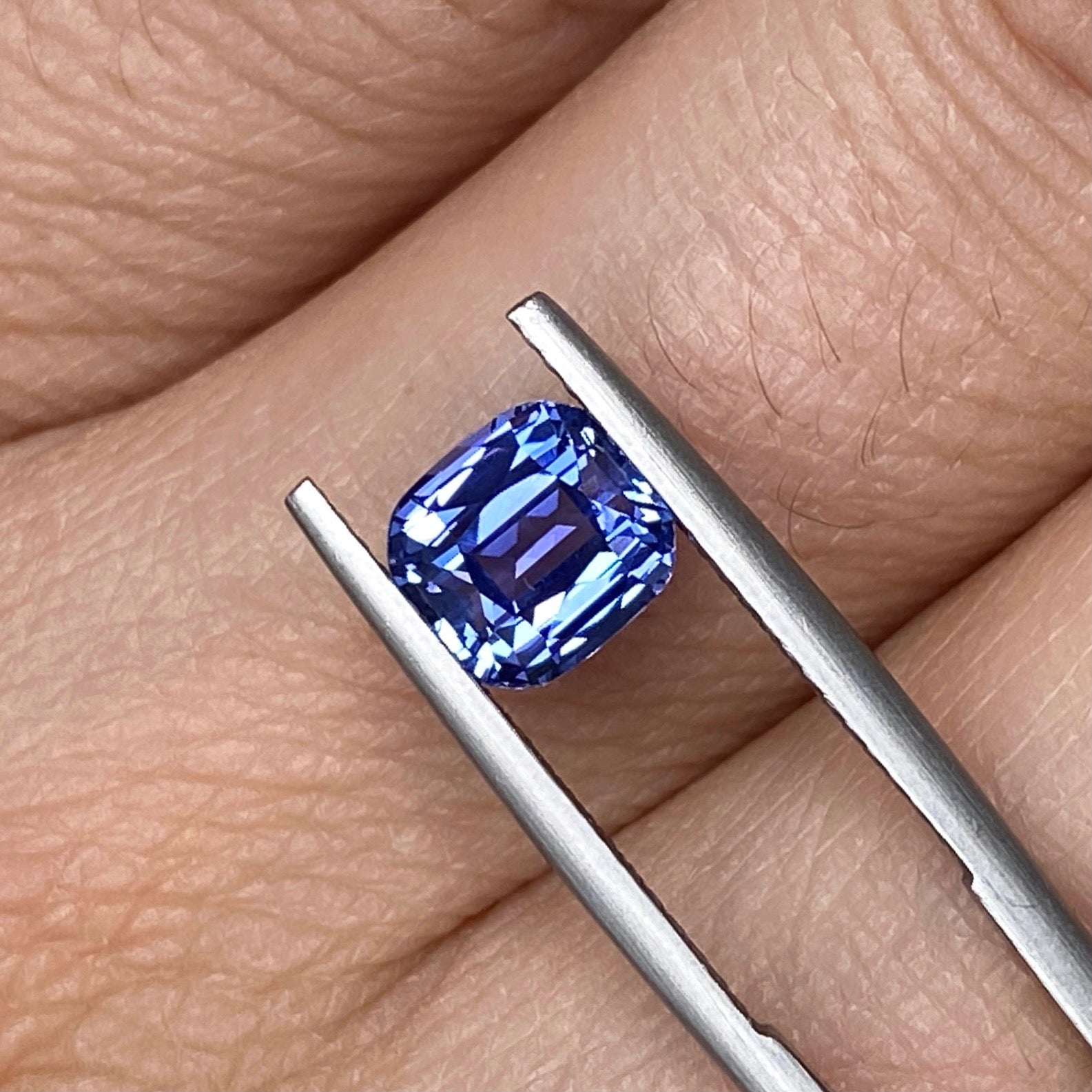 2.05 ct Blue Sapphire Cushion Cut GIA Certified Unheated