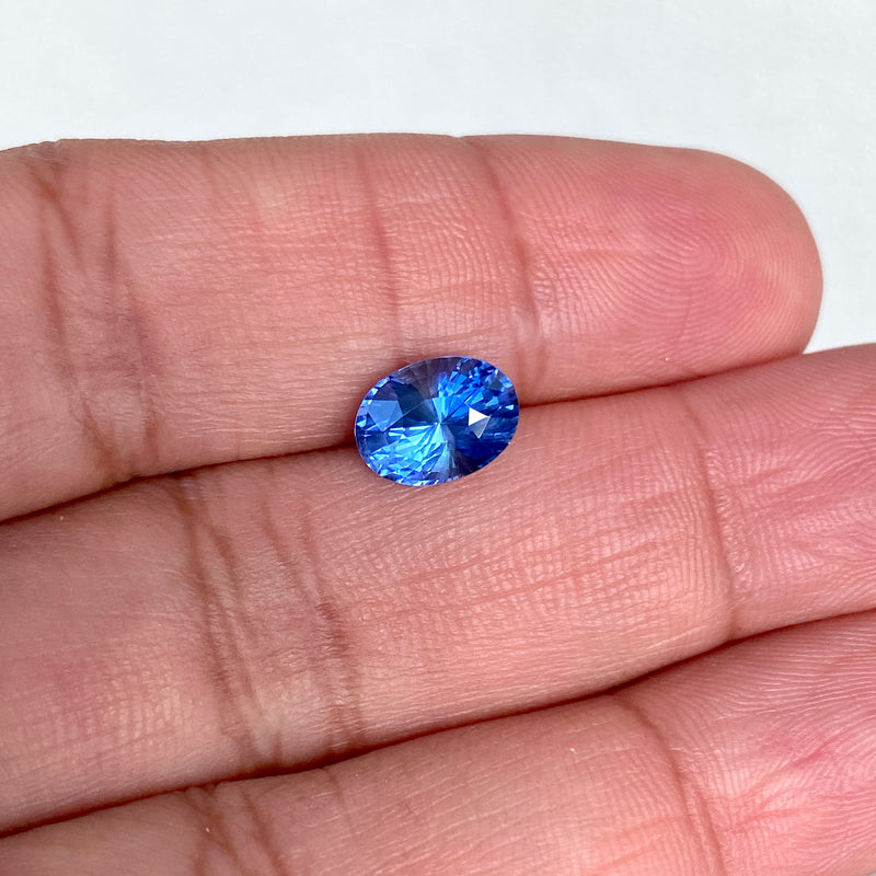 2.11 ct Blue Oval Cut Natural Unheated Sapphire