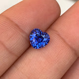 1.59 ct Certified Unheated Heart Blue Sapphire