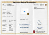 2.57 ct Oval Cornflower Blue Natural Ceylon Sapphire Heated Certified
