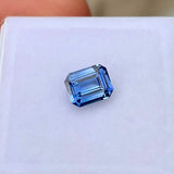 0.98 ct Blue Emerald Cut Ceylon Sapphire Unheated Certified