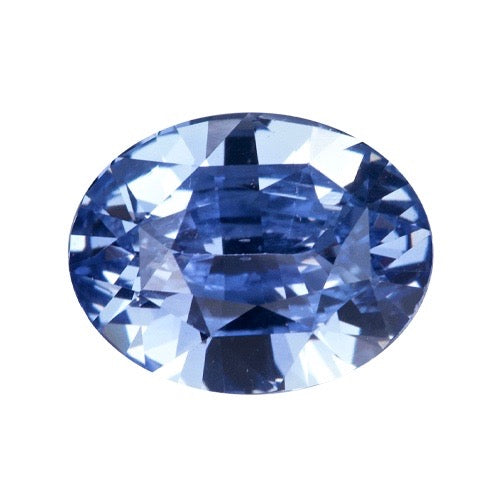 3.12 ct Oval Mixed Cut  Blue Certified Unheated