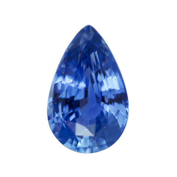 2.12 ct Cornflower Blue Sapphire Pear Natural Unheated