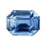 2.63 ct Cornflower Blue Emerald Cut Natural Ceylon Sapphire Certified Unheated