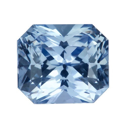 3.09 ct Radiant Cut Blue Sapphire Unheated