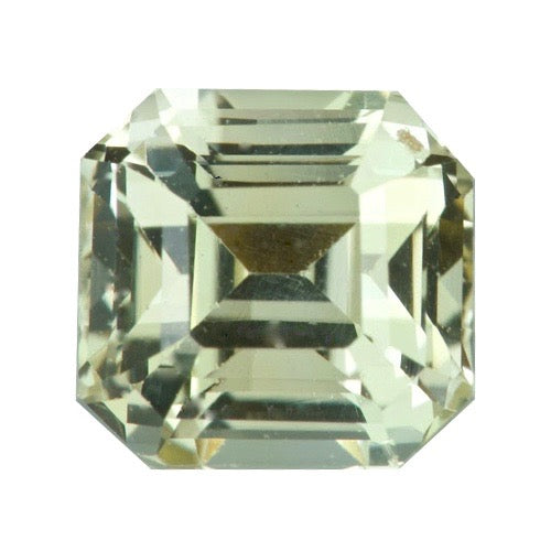 1.55 ct Yellow Ceylon Emerald Cut Sapphire Certified Unheated