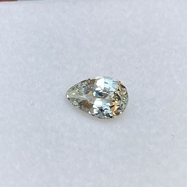 1.69 ct Pear Mint Green Sapphire Certified Unheated