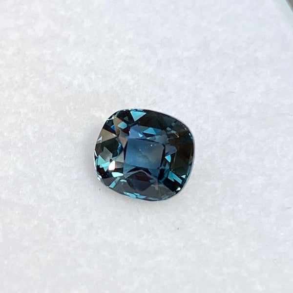 2.19 ct Cushion Cut Bluish Green Sapphire Certified Unheated