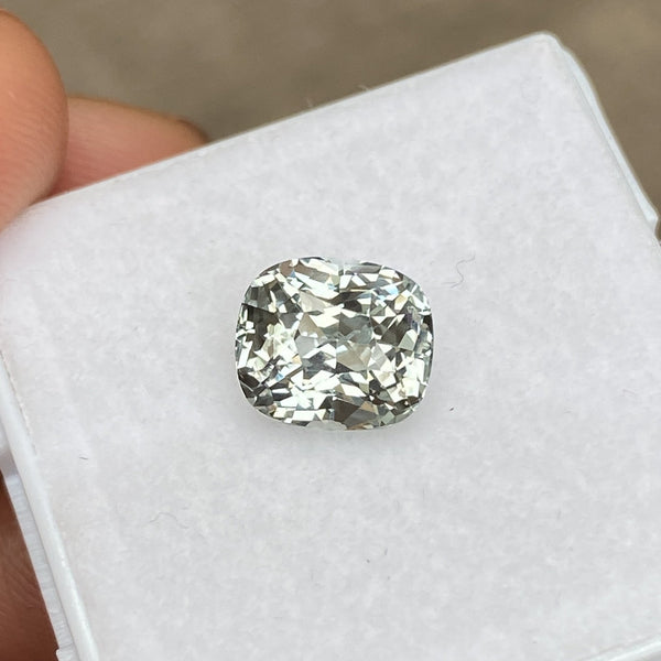 3.00 ct Cushion Mint Green Sapphire Natural Unheated