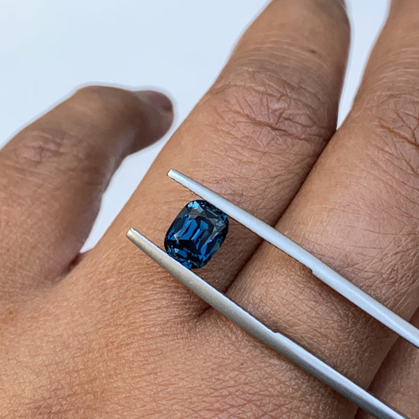 2.06 ct Teal Cushion Cut Madagascar Sapphire Certified Unheated