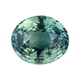 2.06 ct Bluish Green Oval Natural  Certified Unheated Sapphire